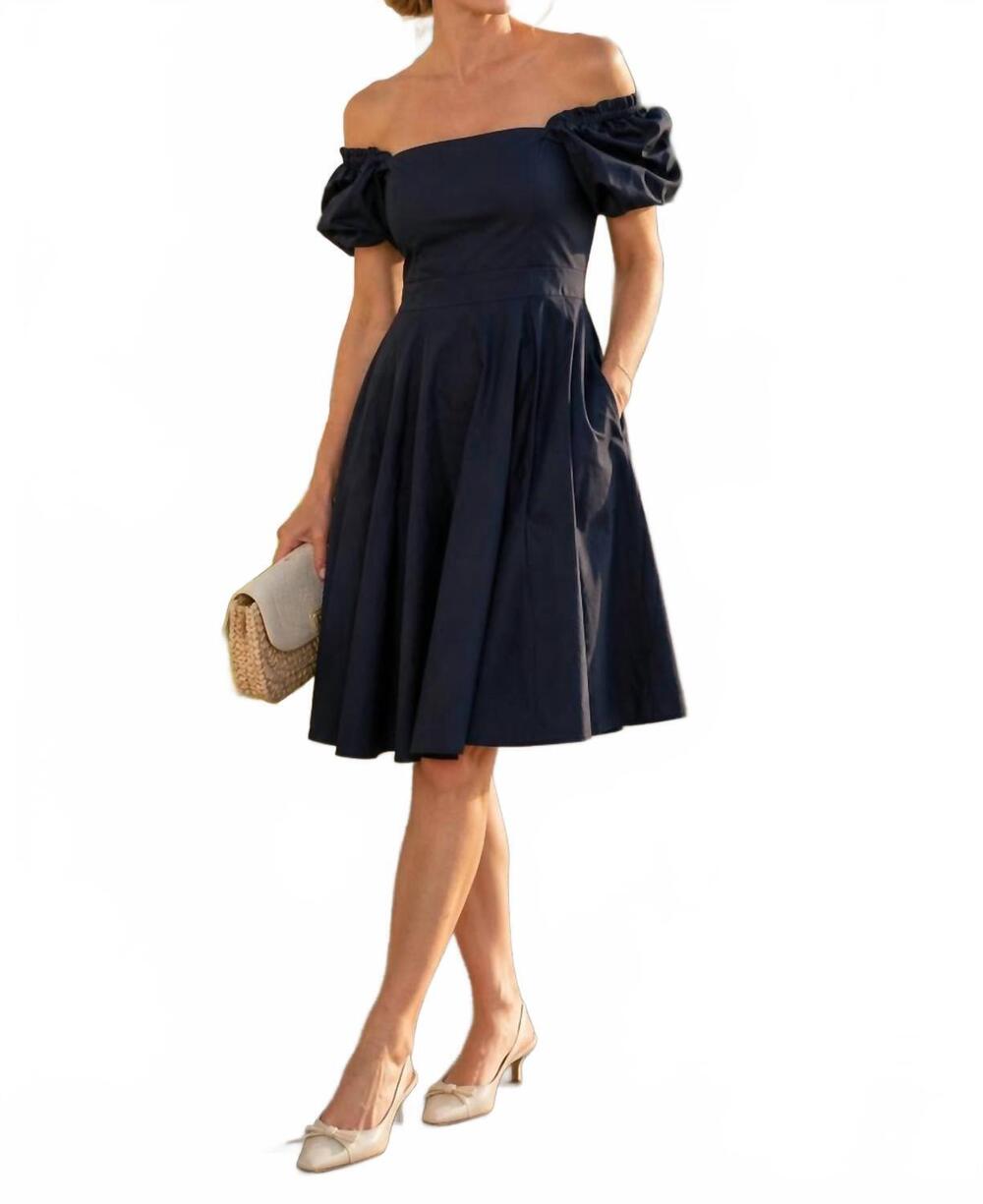 NEW GRETCHEN SCOTT promenade dress in navy